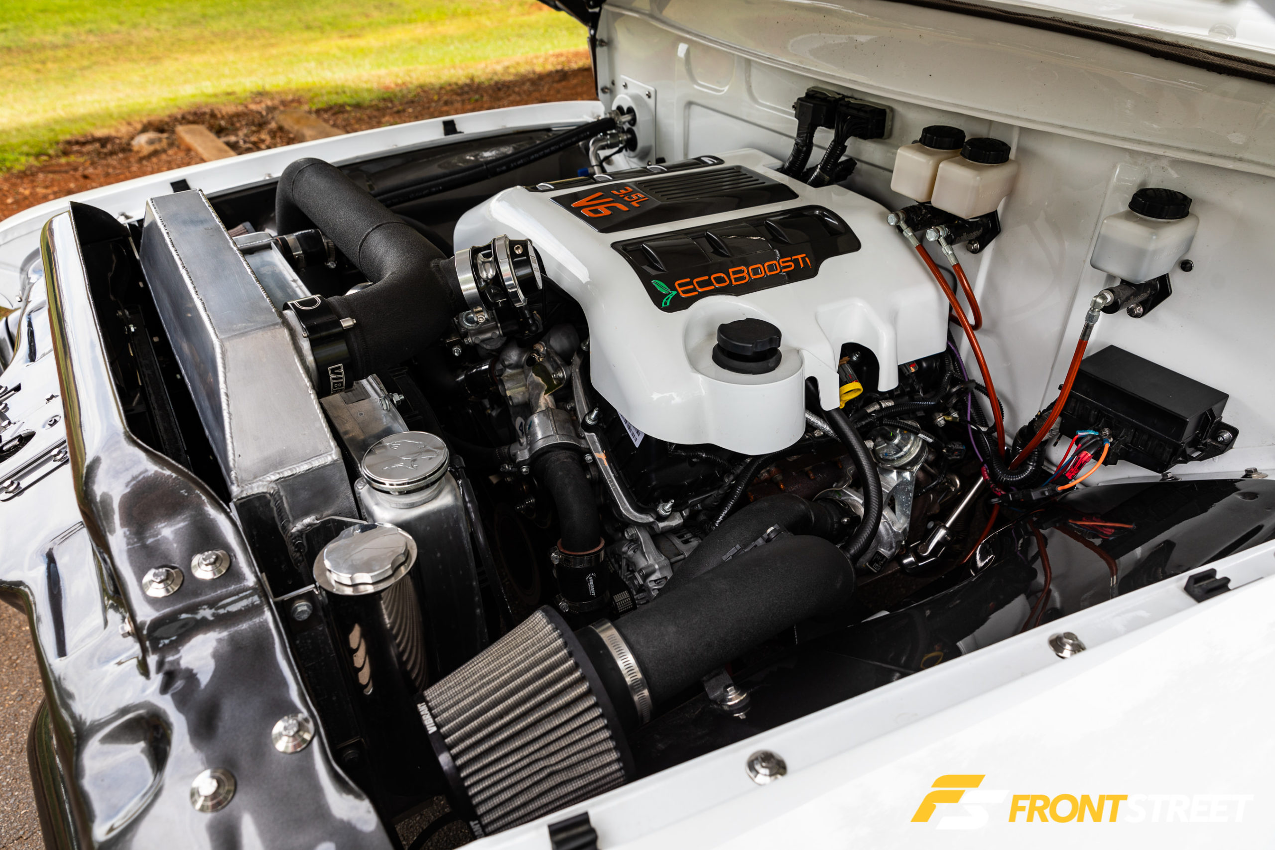 There's A Secret Lurking Under The Hood Of This Fat Fender Ford F-100